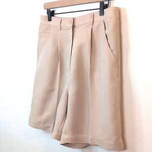 Fairway Outfitters rayon blend, high waist, pleated, baggy Bermuda shorts. Sz 10